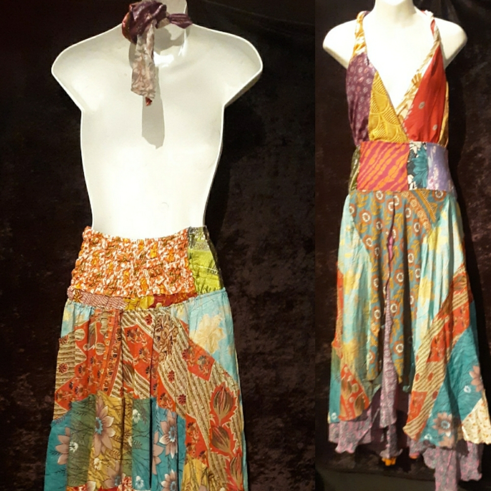 Silk backout dress